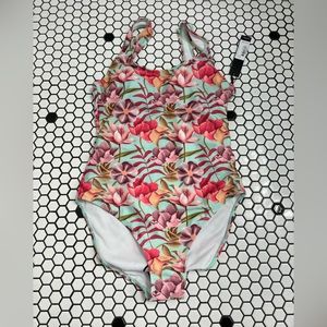 NWT Nicole Miller one piece floral swimsuit size small and medium